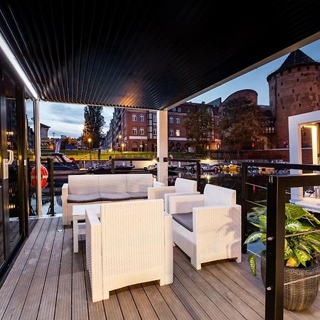 Domy Na Wodzie - La Mare Motlava Houseboats With Sauna By Downtown Apartments Gdaňsk Exteriér fotografie