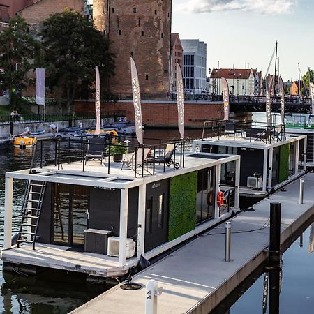 Domy Na Wodzie - La Mare Motlava Houseboats With Sauna By Downtown Apartments Gdaňsk Exteriér fotografie