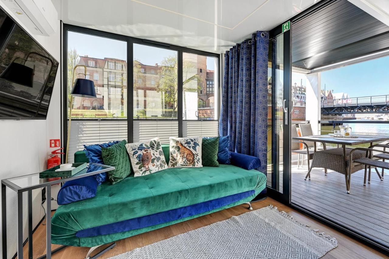 Domy Na Wodzie - La Mare Motlava Houseboats With Sauna By Downtown Apartments Gdaňsk Exteriér fotografie