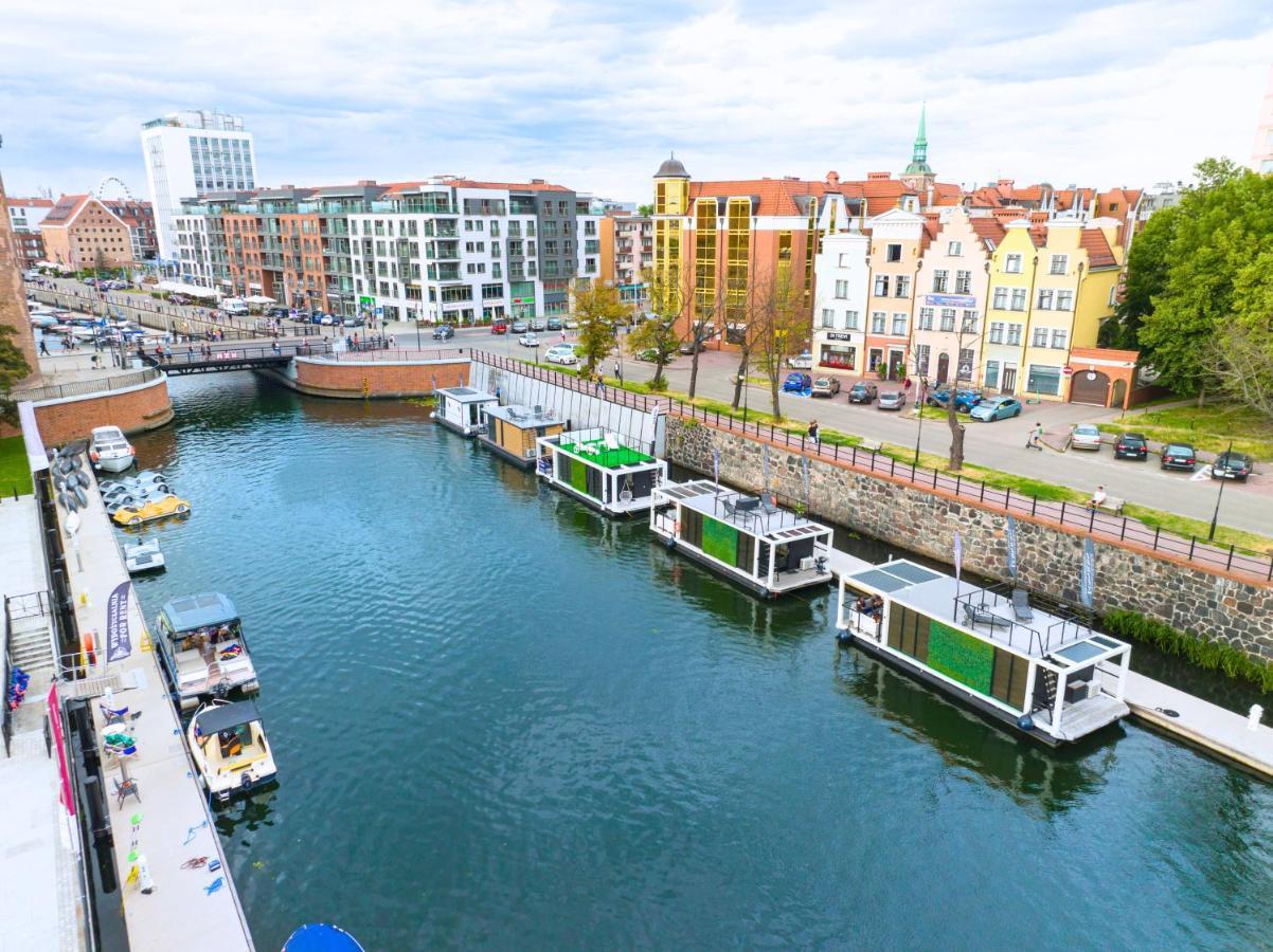 Domy Na Wodzie - La Mare Motlava Houseboats With Sauna By Downtown Apartments Gdaňsk Exteriér fotografie