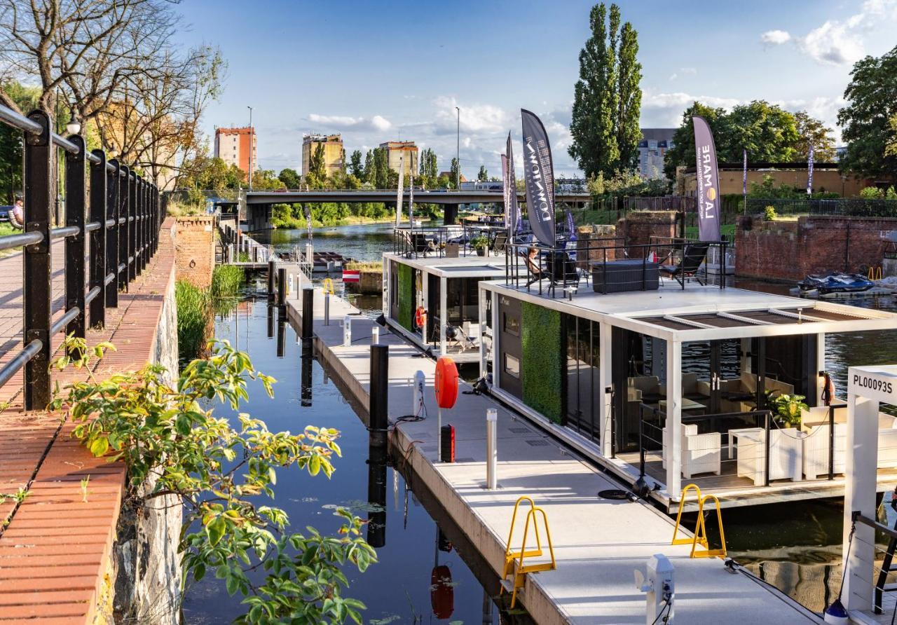 Domy Na Wodzie - La Mare Motlava Houseboats With Sauna By Downtown Apartments Gdaňsk Exteriér fotografie