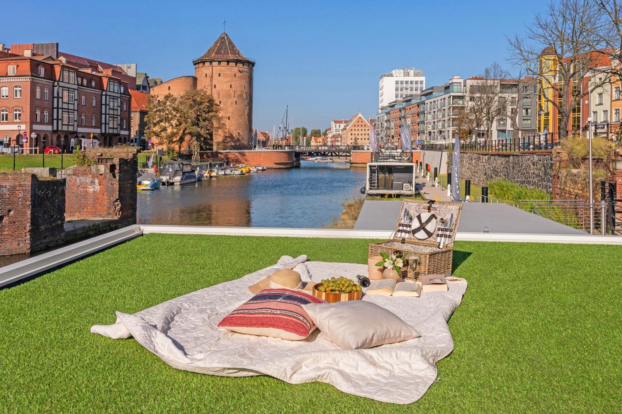 Domy Na Wodzie - La Mare Motlava Houseboats With Sauna By Downtown Apartments Gdaňsk Exteriér fotografie